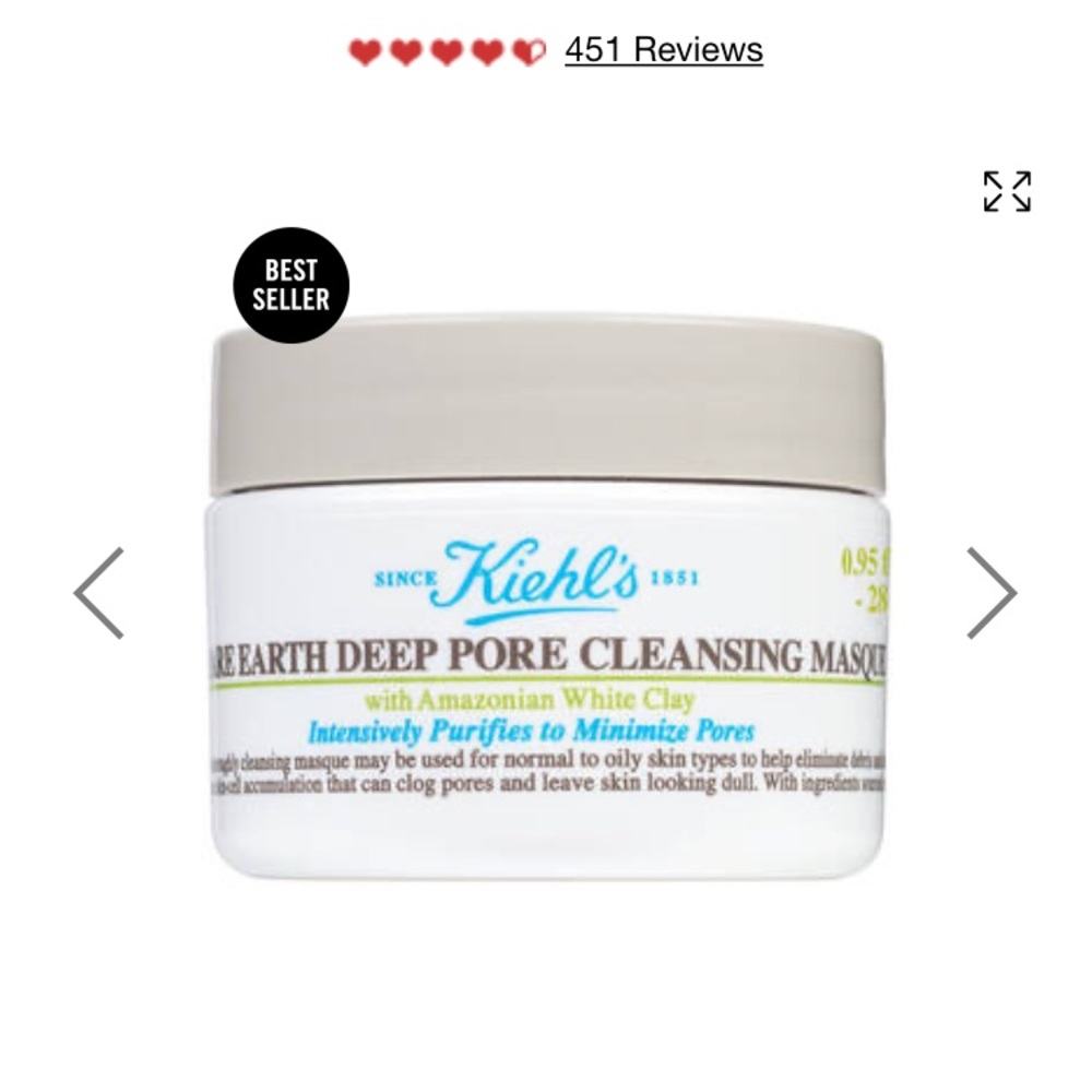 Kiehl’s Rare Earth Deep Pore Cleansing Masque